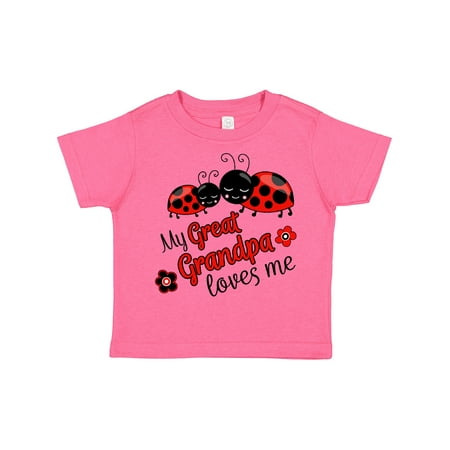 

Inktastic My Great Grandpa Loves Me Cute Ladybugs Boys or Girls Toddler T-Shirt