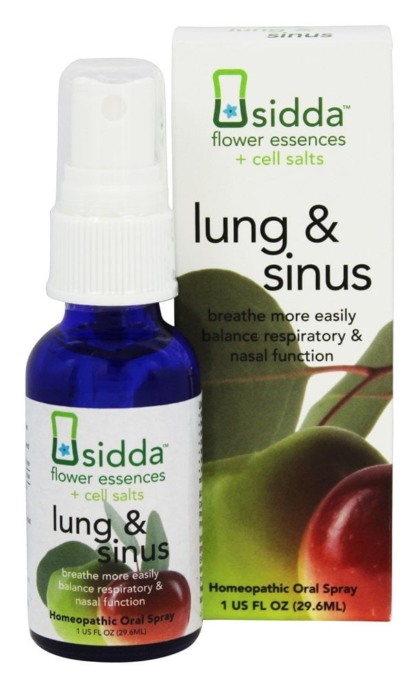 Siddha - Sidda Flower Essences + Cell Salts Lung & Sinus Homeopathic Oral Spray - 1 fl. oz
