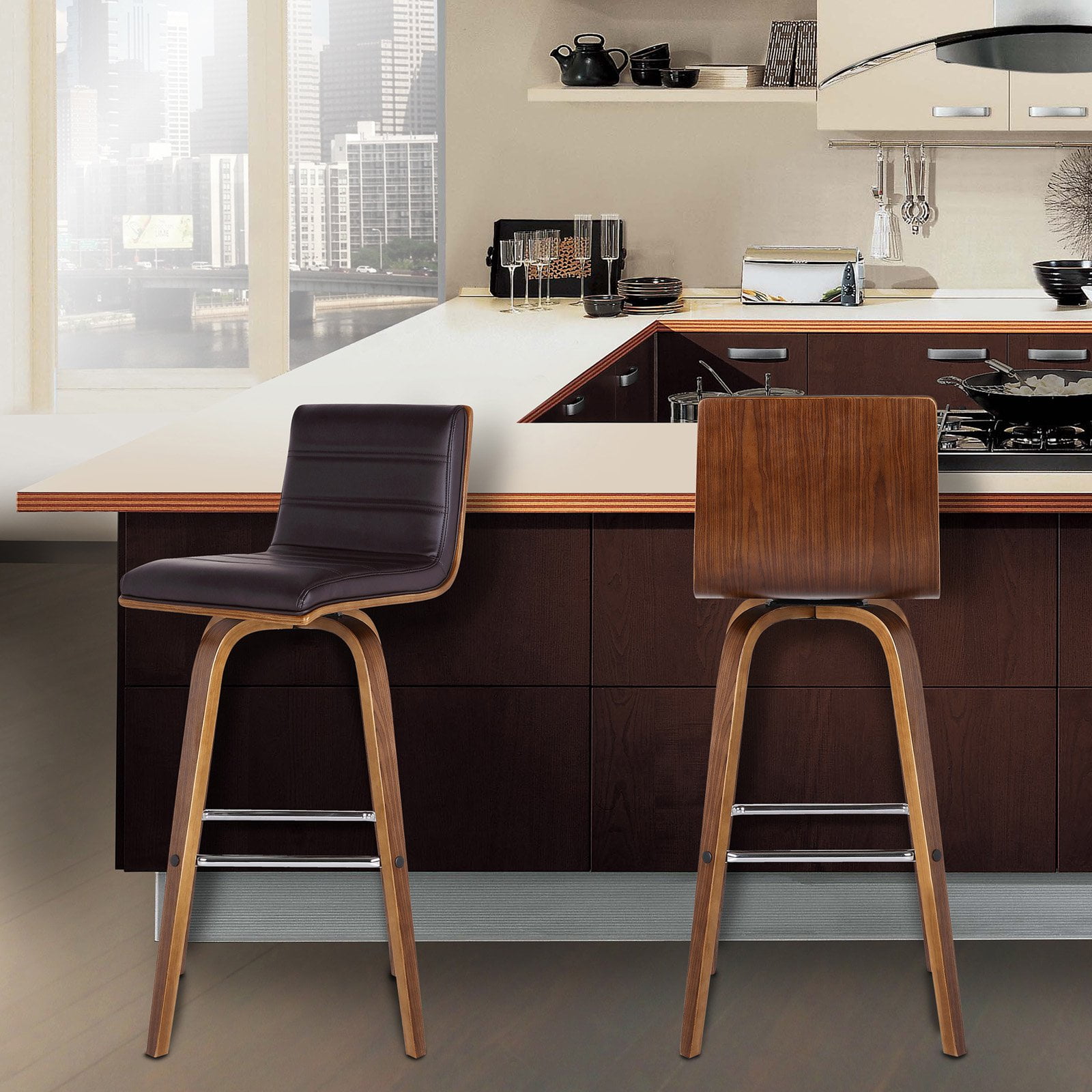 Denise 66cm 2024 swivel bar stool