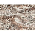 thumbnail image 2 of Zelouf Leopard Print On Silky Knit W/ Allover Clear Trans  , Sewing, DIY, Crafts Fabric by the Yard, Brown, 20 Yard, 2 of 2