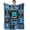 Blue Black 18th, variant on 18th Birthday Gamer Gifts for Boys, 18 Year Old Gifts for Boys, 18th Birthday Decorations for Boys, Kids Game Theme Blanket 60 x 50 Inches for Boys 18th Birthday Gaming Gifts Gamer Night Room Decor