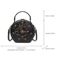 thumbnail image 5 of FENOHREFE Retro Crossbody Bag for Women Clock Bag PU Leather Shoulder Bag Trendy Handbag Stylish Messengers Bag, 5 of 8