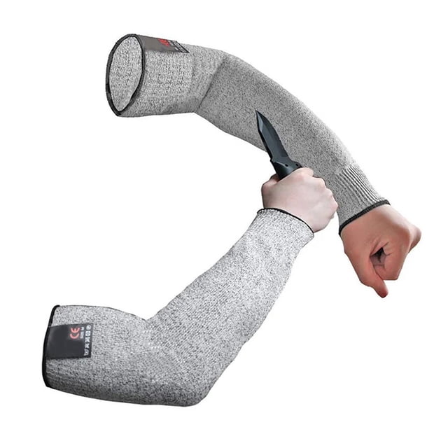 Mosiee Level 5 Hppe Cut-Resistant Sleeves Provide Protection For Chainsaw Work
