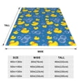 thumbnail image 3 of Balery Rubber Duck Manta de Felpa Suave y Acogedora – Cobija de Franela Aterciopelada para Cama, Lavable y Cálida para Sofá, Mascotas, Transpirable-50"x40", 3 of 7