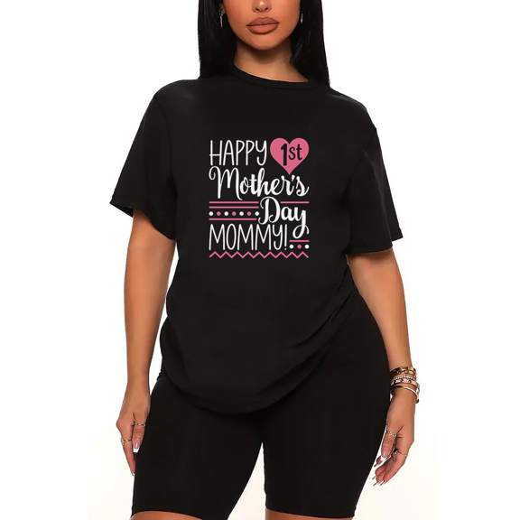 Womens 2 Piece Oversized Lounge Outfit Casual Summer Sets The Best Man Graphic Funny Letter Printed T-Shirt and Short Matching Clothing Set-black-2XL