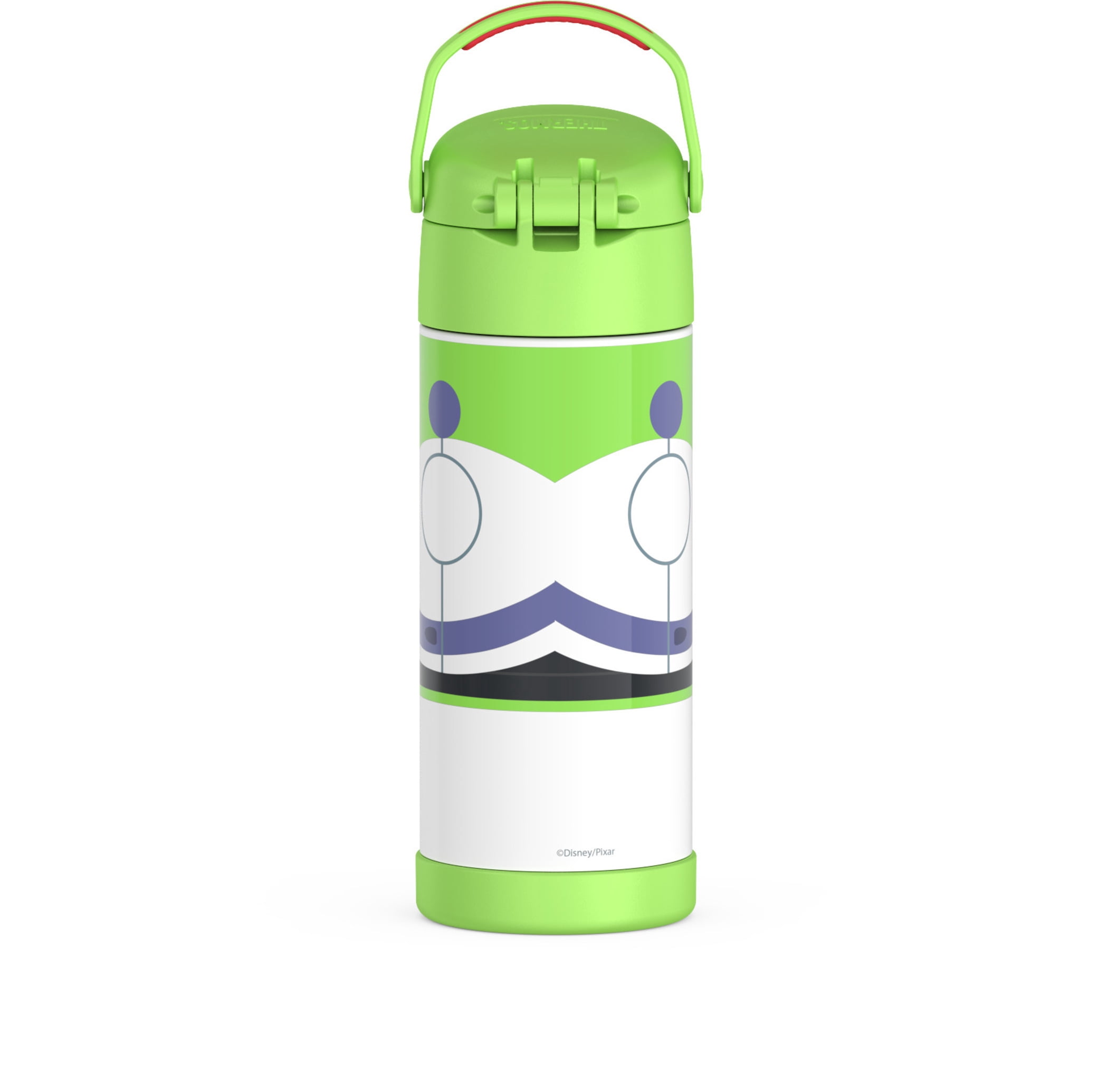 Thermos Stainless Steel Vacuum Insulated FUNtainer Bottle with Covered Straw, Dishwasher Safe, Leak-Proof, Toy Story Buzz, 14oz