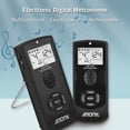 thumbnail image 2 of AROMA Electronic Digital Metronome with 2.2-inch LCD Universal Electronic Metronome with Volume Tempo Beat Speed Control Human Voice On/Off Built-in Rechargeable Battery for Guitar Piano Violin Drum, 2 of 8