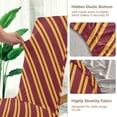 thumbnail image 5 of Yayeee 4 Pack Dining Chair Covers Stretch Parson Chairs Slipcovers Seat Protector, Red Stripes Pattern, 5 of 6
