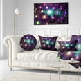 thumbnail image 3 of Designart Far Bright Colorful Space Galaxy - Abstract Throw Pillow - 12x20, 3 of 5