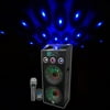 NYC Acoustics N215A Dual 15" 800w Powered DJ Party Speaker Bluetooth, Lights+Mic