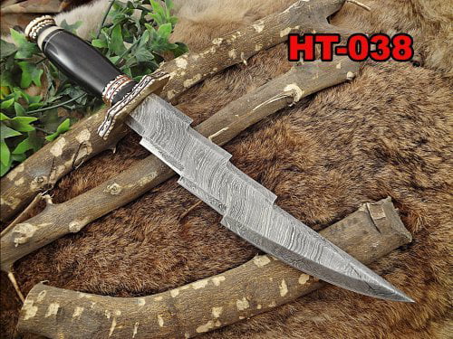 Details about   KnifeDamascus KnifeKukri Blade Hunting KnifeCamel BoneLeather Sheath 