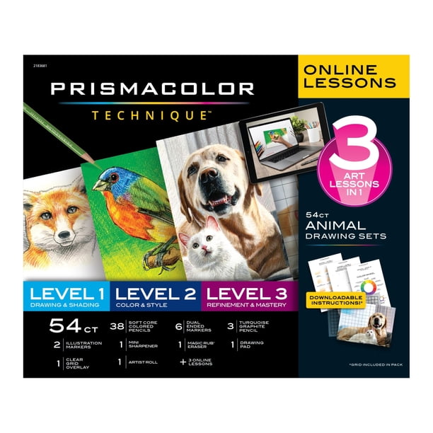 Set de materiales de arte Prismacolor Technique 54 piezas