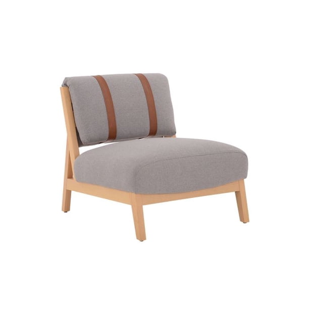 Sillón Coyoacán natural - Gris claro GAIA Contemporáneo