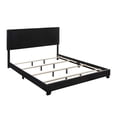 thumbnail image 2 of Crown Mark Erin Upholstered Panel Bed in Black, King, 2 of 5
