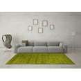 thumbnail image 3 of Ahgly Company Machine Washable Indoor Rectangle Abstract Yellow Contemporary Area Rugs, 2' x 4', 3 of 4
