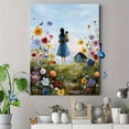 thumbnail image 4 of UXIEQU Mom And Child Flower Field Canvas Wall Art 15.75x11.81 Inches, 4 of 8