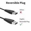 thumbnail image 4 of Compatible for Fitbit Alta HR Charger with Reset Button Replacement Charging Cable with Reversible Plug USB Connector for Fitbit Alta HR -Not for Fitbit Alta, 4 of 6