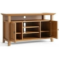 thumbnail image 1 of Pemberly Row Transitional Solid Wood 54" TV Stand in Light Golden Brown, 1 of 9