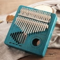 thumbnail image 1 of Piano de pulgar acústico de madera de tamaño compacto de 17 teclas Kalimba Mbira Hollow-out, 1 of 6