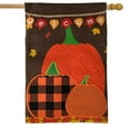 thumbnail image 2 of Briarwood Lane Welcome Pumpkins Autumn Burlap House Flag, 2 of 4