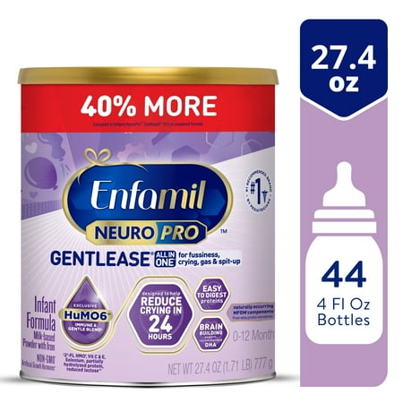 UPC: 0300875121214 | Enfamil NeuroPro Gentlease Baby Formula Infant Formula Nutrition Brain Support that has DHA HuMO6 Immune Blend Designed to Reduce Fussiness Crying Gas & Spit-up in 24 Hrs Powder Can 27.4 Oz