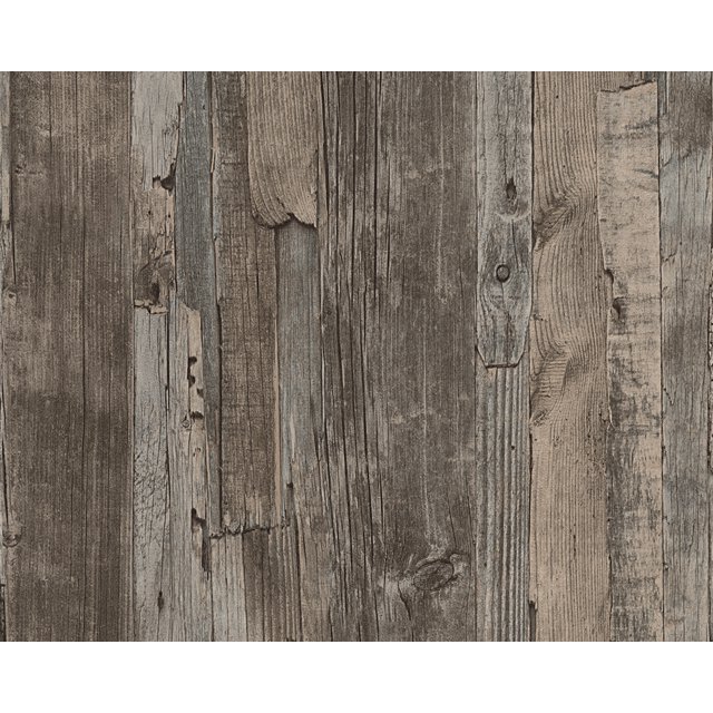 DecoWorld - Rouleau de Papier Peint Brun Naturel, Accent de Décoration Murale Moderne