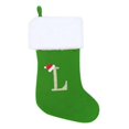 thumbnail image 1 of SUTENGDA 20 Inches Monogram Christmas Stockings Red Velvet with White Super Soft Plush Cuff Embroidered Xmas Stockings Classic Personalized Stocking Decorations for Family Holiday Season, 1 of 7