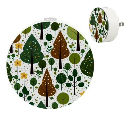 

YZUOUZY Bedside Lamps Bedroom Lamp Bedside Lamps Set of 2 Cute Summer Trees Colorful Leaves