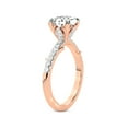 thumbnail image 4 of Radiant Shape 1 Carat IGI Certified Lab Grown Diamond Ring | 14K Rose Gold | Phoebe Twigs Diamond Ring | FG-VS1-VS2 Quality Friendly Diamonds, 4 of 5