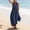 Navy, variant on Women's Cotton Halter Deep V‑Neck Wide‑Leg Jumpsuit Sleeveless Loose‑Fit Casual One‑Piece Pants with Side Pockets Navy XL(XL)
