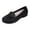 Black, variant on Caqnni Women’s Leather Penny Loafers – Slip On Loafers Comfortable Casual Dressy Shoes for Office Work Dressy Shoes Flats Shoes (Black,40)