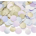 thumbnail image 2 of 1 box 120g 6 styles Loose Sequins 25mm 29mm Large Sequins with Hole PVC Laser Round Paillettes Colorful Sequins Craft Paillettes Loose Sequins for Jewelry Making DIY Sewing Crafts, 2 of 5