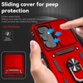 thumbnail image 3 of for Samsung Galaxy A54 5G Case with Slide Camera Cover HD Screen Protector [Military Grade 16ft. Drop Tested] Magnetic Ring Holder Kickstand Protective Phone Case for Samsung Galaxy A54 5G, Red, 3 of 16