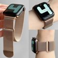 thumbnail image 7 of Compatible with Apple Watch Band for Women and Men Ultra/Ultra 2,SE,Series 10 9 8 7 6 5 4 3 2 1 38mm 40mm 41mm 42mm 44mm 45mm 46mm 49mm,Stainless Steel Mesh Loop Magnetic Clasp for iWatch Bands, 7 of 7