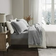 thumbnail image 4 of Comfort Classics 3-Piece Grey Soloft Micro Plush Sheet Set, Twin, 4 of 6