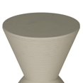 thumbnail image 4 of Mesa auxiliar Benzara Niya, tapa redonda, 43 cm, color gris, 4 of 7