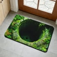thumbnail image 5 of 3D Hole Rug, 3D Hole Illusion Rug, Stereoscopic Visual Effect Entrance Door Mat, Bottomless Hole Design Non-Slip Doormat Indoor/Outdoor Use for Entrance, Living Room Decoration (15.75×23.62in), 5 of 6