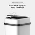 thumbnail image 3 of Deyuer Electric Trash Can Sensitive Mute Odor Isolation Waterproof Automatic Motion Sensor Kick Vibration Rubbish Bin for Home,A One Size, 3 of 7