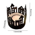 thumbnail image 2 of Iron Candlestick Centerpiece For Living Room Dining Room Table With Matte Black Finish 3.15 in Height, 2 of 6