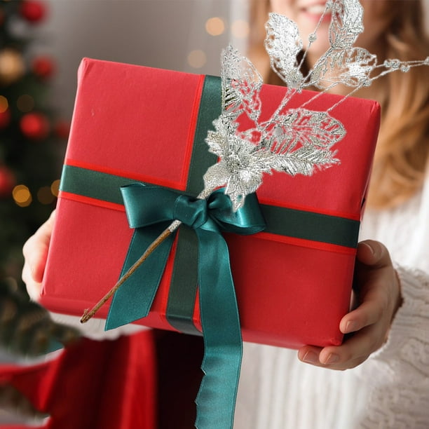 Mejores ramas artificiales de Navidad - Esquejes de pino plástico realista de 43 cm para decoración de árboles y arreglos navideños