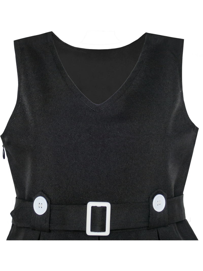 Girls Dress Black Button Back School Uniform Pleated Hem 12 - Walmart.com Girls Dress Black Button Back School Uniform Pleated Hem 12 - Walmart.com
