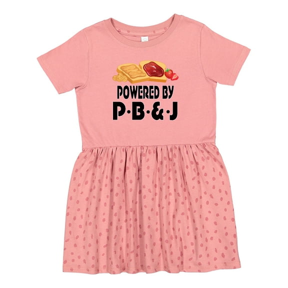 Inktastic Powered by P B and J Peanut Butter Lover Girls Toddler Dress