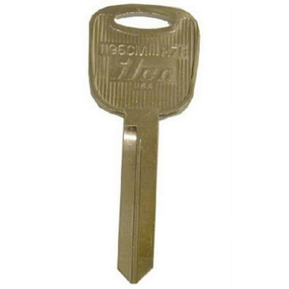 Kaba Ilco Ford Automotive Key H78/1196CM - Nickel Plated - 10 Pack
