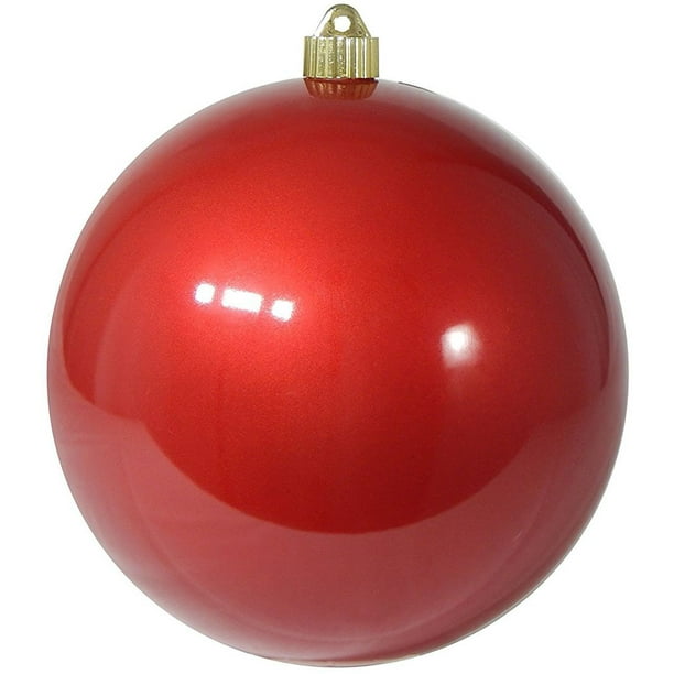 Shatterproof Large Ball Ornament, 8" (200mm), Candy Red