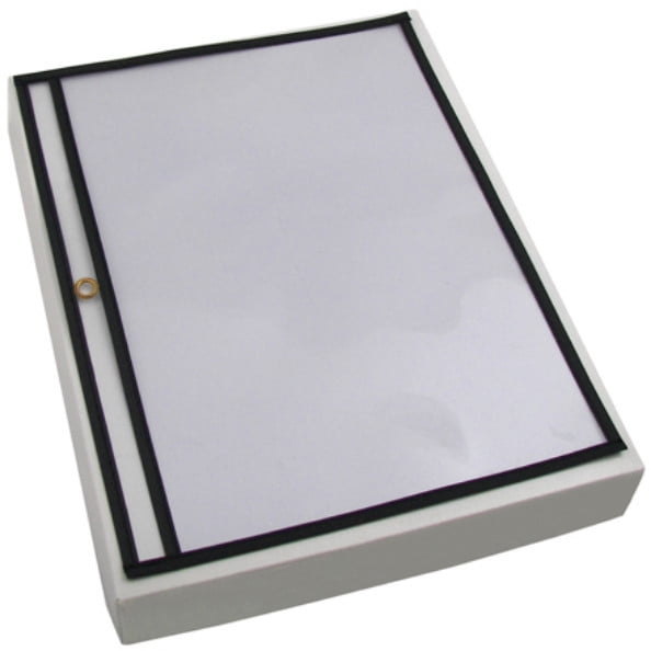 Box Partners Job Ticket Holders Long Side Opening 12" x 9" Black 25