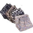 thumbnail image 3 of Pantalones a cuadros de piel de cordero con forro polar grueso para otoño e invierno, pantalones rectos holgados y adelgazantes de cintura alta para mujer, pantalones casuales de pierna ancha que, 3 of 5