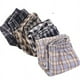 thumbnail image 3 of Pantalones a cuadros de piel de cordero con forro polar grueso para otoño e invierno, pantalones rectos holgados y adelgazantes de cintura alta para mujer, pantalones casuales de pierna ancha que, 3 of 5