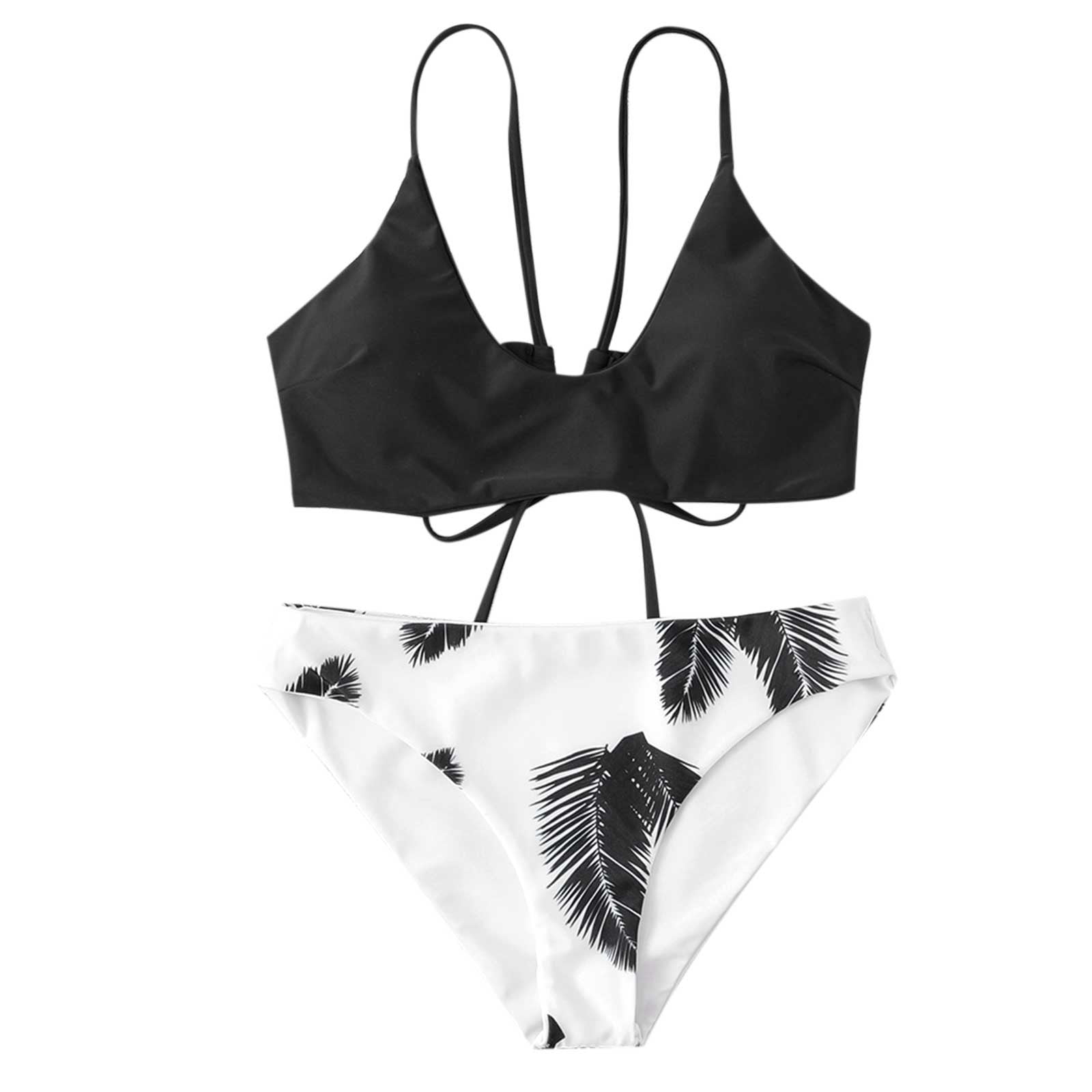 JSGEK Women's Bikini Swimsuit Summer Fashion Outfits for Girls Backless