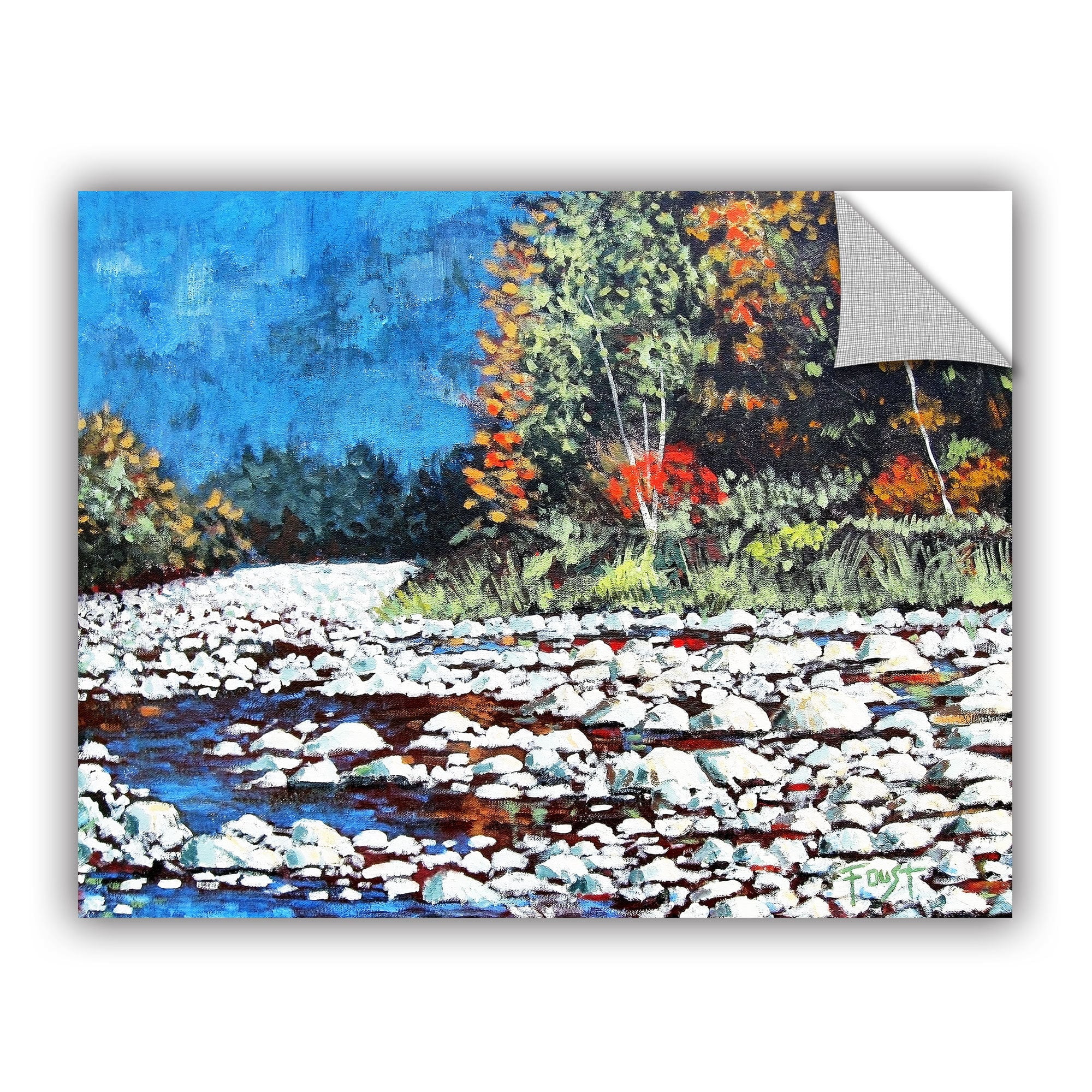 ArtAppealz Gene Foust "Pebble Creek" Removable Wall Art