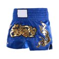 thumbnail image 2 of Joernso Muay Thai Boxing Shorts Women Men Training Fighting Kickboxing Trunks Wide Elastic Waistband Embroidery Pattern Boxing Shorts, 2 of 8